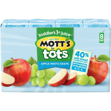 UPC 014800318104 product image for Mott's for Tots Apple White Grape Juice, 8 count | upcitemdb.com