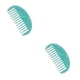 thumbnail image 3 of Qarigey Peine geométrico duradero y elegante, accesorio para el cuidado del cabello y tablero de ácido acético flexible en el arte, no azul 2Conjunto, 3 of 6