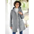 thumbnail image 5 of Woman Within Plus Size Hooded A-Line Fleece Coat, 5 of 5