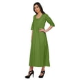 thumbnail image 2 of Moomaya Solid Scoop Neck Indian Wear For Women Kurtis Readymade Kurti Anarkali, 2 of 5