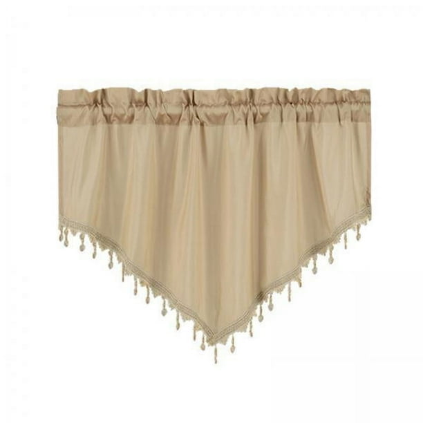 Cortina con cenefas,Cortina con cenefas para cocina,ventana,baño,sala de estar,dormitorio,puerta de ducha,cortina corta,cenefa con forma de triángulo para ventana pequeña,color
