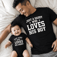 thumbnail image 3 of Dad and Son Matching Shirts, Just A Daddy Who Loves His Boy, Just A Boy Who Loves His Daddy, Father Son Matching Outfit, Daddy And Me Set, 3 of 7