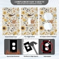 thumbnail image 3 of Yayeee Duplex Wall Plate 1-Gang 4.5"x2.7" Home Receptacle Light Switch Decorative Outlet Cover, Beige Birds Floral, 3 of 7