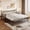 Black, variant on Fulljojor Twin Size Steel Daybed with Adjustable Trundle, Pop Up Trundle, Space-Saving,Easy Assembly