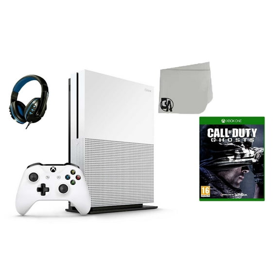 Pre-Owned 234-00051 Xbox One S White 1TB Gaming Console with Forza Horizon 4 BOLT AXTION Bundle