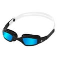 thumbnail image 3 of Michael Phelps Blue Titanium Mirrored Ninja Goggles, Black/White, 192230, 3 of 5