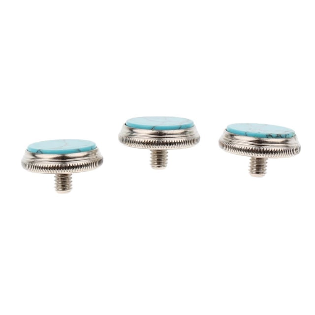 Ruiboury 3 Pcs Boutons de Réparation de Trompette Accessoires d'Instruments de Musique C 3 Pcs Bleu turquoise