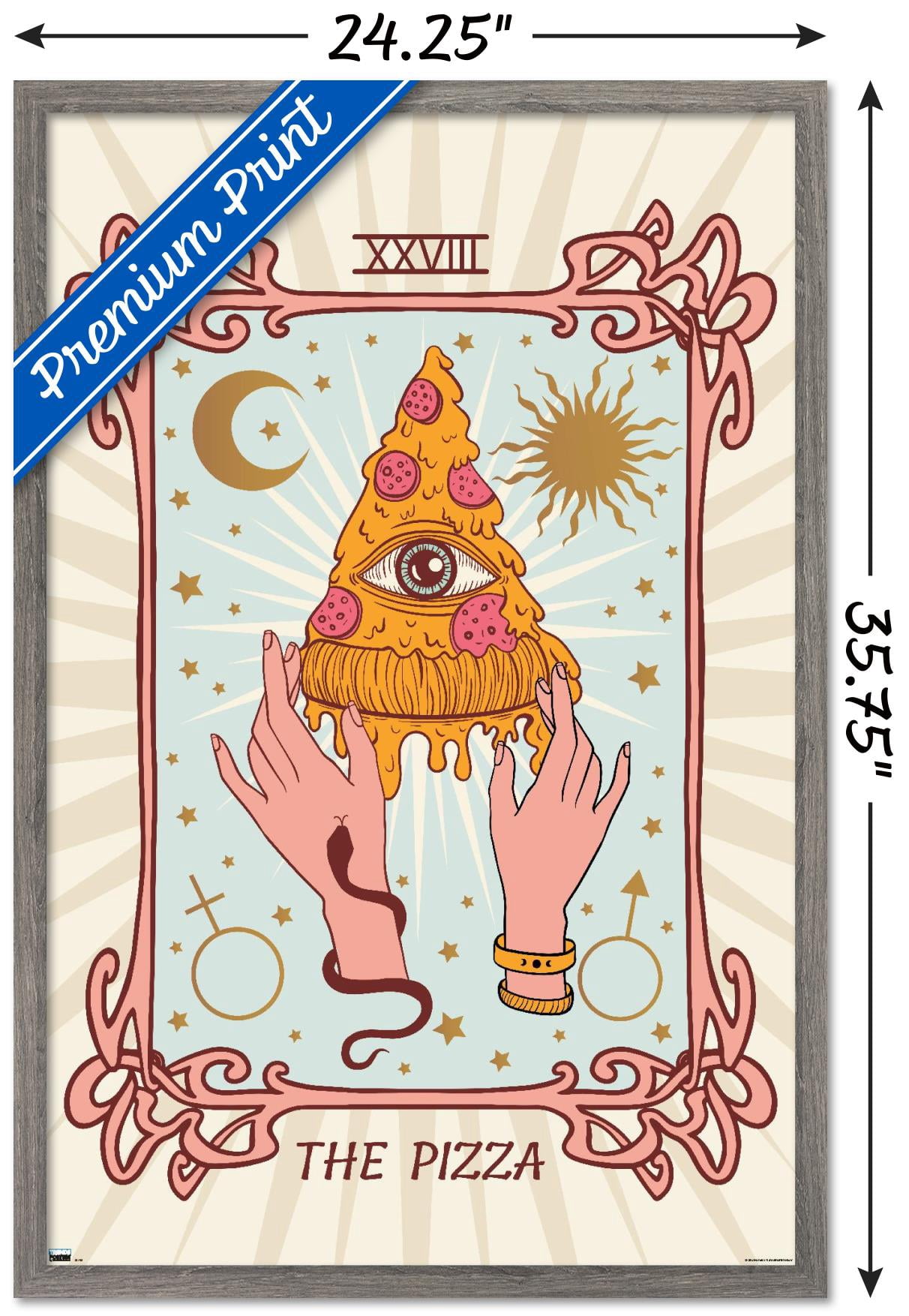 The Pizza Wall Poster, 22.375" x 34" Framed