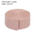 thumbnail image 2 of Uxcell Twill Elastic Band Double Side 1 Roll Flat Elastic Ribbon Cord for Sewing Waistband Pale Pink 1.2 Inch x 2 Yard, 2 of 6