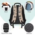 thumbnail image 5 of HUIACONG Camo Deer Bow School Backpack for Boys Girls Ages 6-18 Water Resistant Multi Pocket Padded Adjustable Straps Large Capacity Bookbag for Elementary Middle High School Daily Use, 5 of 7