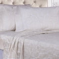 thumbnail image 4 of Drap de Paisley Italien Riche en Coton 600 Fils Set Très Grand-White, 4 of 5