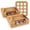 Kraft Brown, variant on White Cupcake Boxes 12 Count, 30 Pcs Cupcake Containers with Handle, Window and Inserts , Gable Boxes for Muffins Cakes