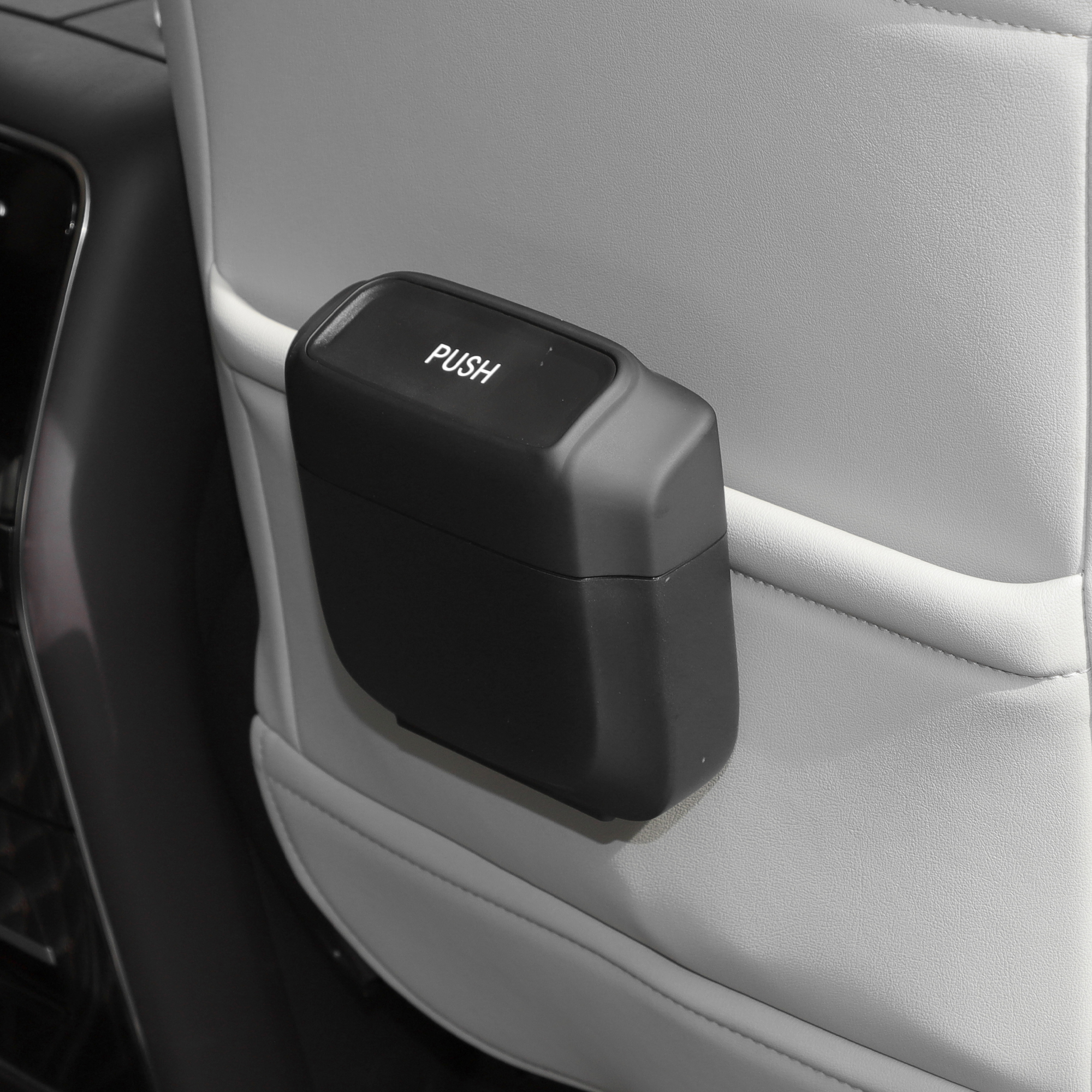Unique Bargains Car Trash Can Hanging 6.3 x 2.4 x 5.9 Inch Plastic Black