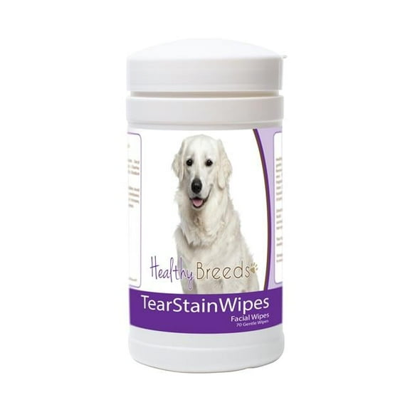 Healthy Breeds 840235182542 Kuvasz Tear Stain Wipes - 70 Count