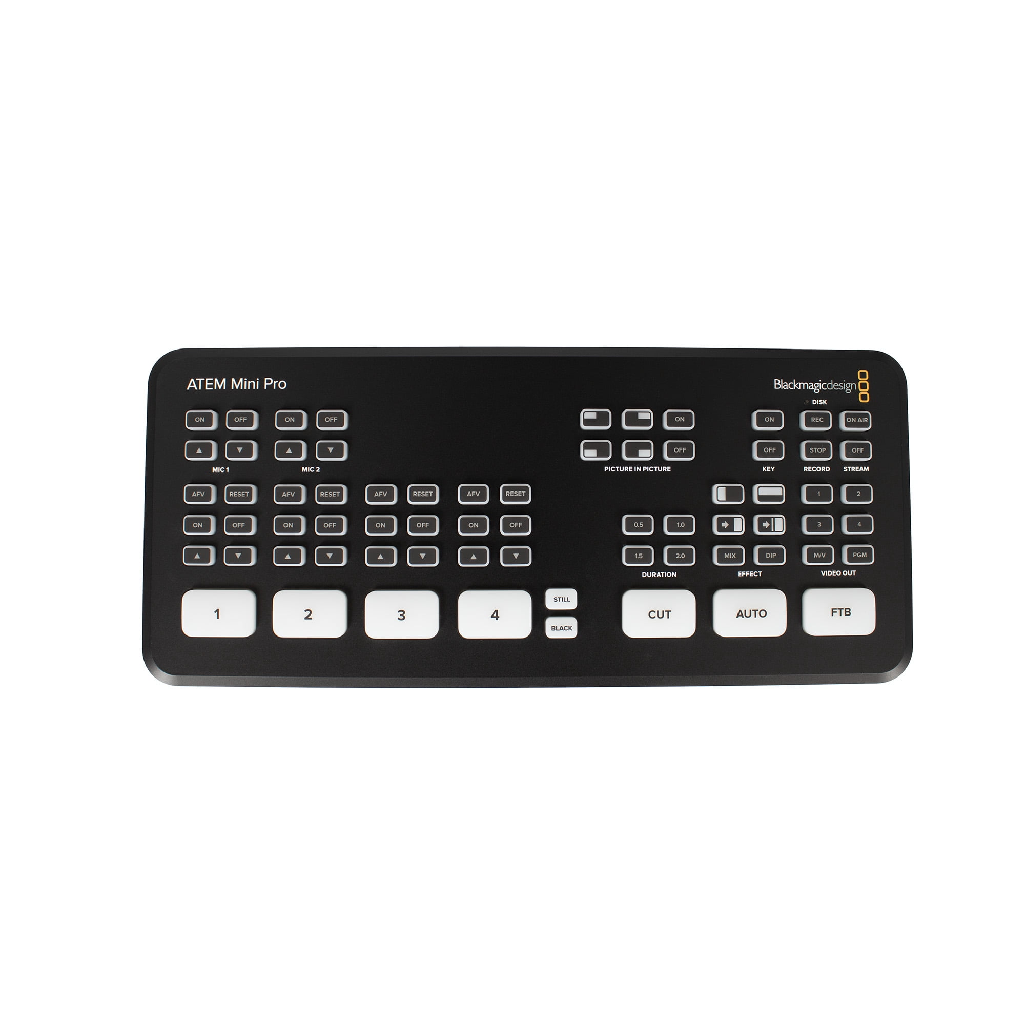 Blackmagic Design ATEM Mini Pro HDMI Live Stream Switcher | 4-Input Video Mixer with USB-C & Ethernet | For Streaming, Podcasting & Live Events (SWATEMMINIBPR) + Cat5e Ethernet  + Video Cable + More