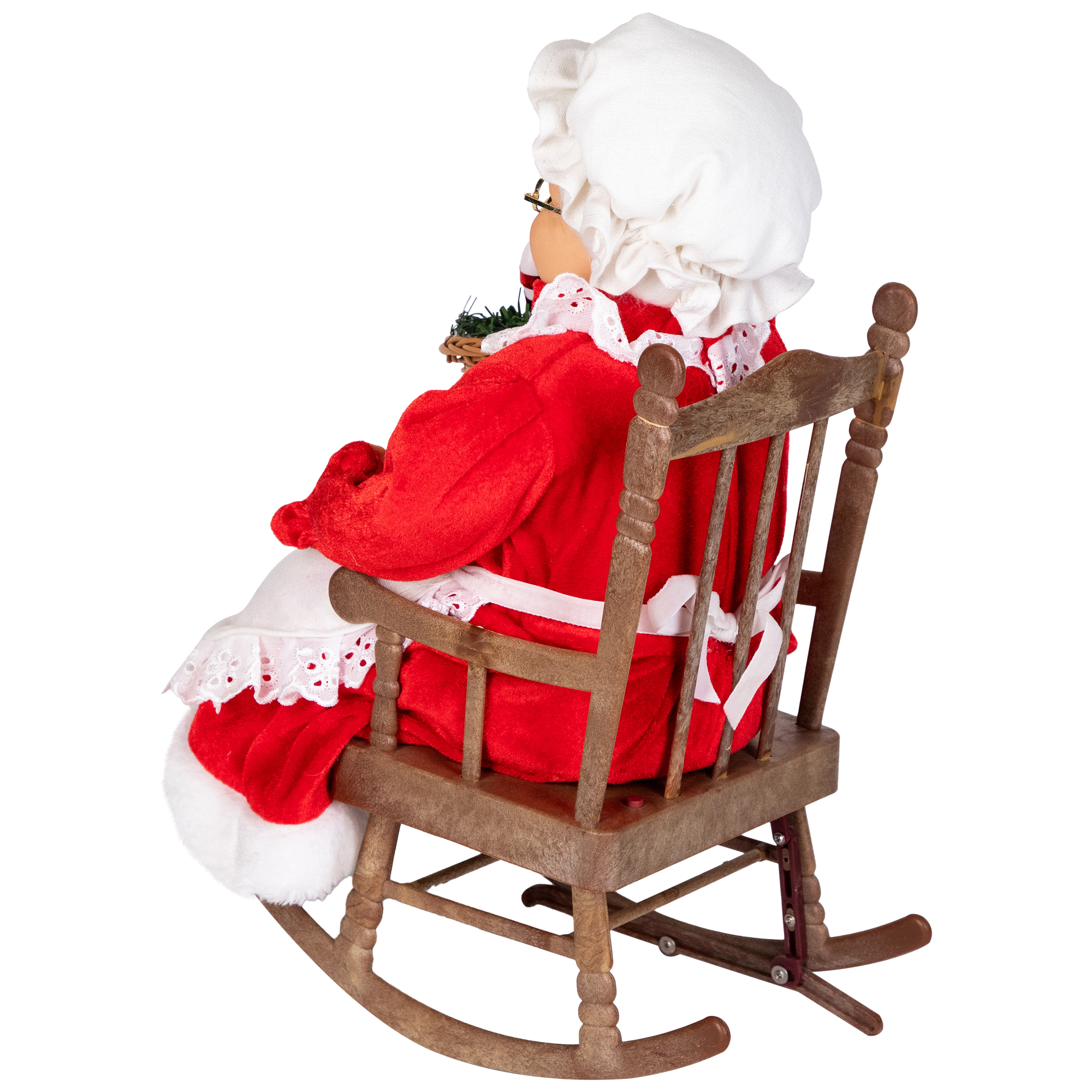 Northlight Animated Musical Mrs. Claus in Rocking Chair Christmas Decoration - 14"