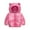 Hot Pink, variant on Generic Childrens Christmas Clothes Boys/Girls Cotton Jacket Autumn/Winter Cute Cartoon Colorful Hood Zippered Coat Party School Waterproof Hooded Windbreaker Coats(18-24 Months,BU2)