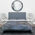 thumbnail image 2 of Designart 'Into the Indigo Stream II' Geometric Duvet Cover Set, 2 of 4