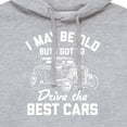 thumbnail image 3 of Instant Message - I May Be Old Drive Best Cars - Men's Pullover Hooded Fleece Sweatshirt, 3 of 6