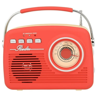 Supersonic Bluetooth Retro Speaker Rechargeable Multi-Function Black SC-1201BT