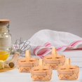 thumbnail image 3 of CNKOO 12pcs Manual Woven Mini Baskets Wood Chip Baskets Decorations Mini Baskets, 3 of 6