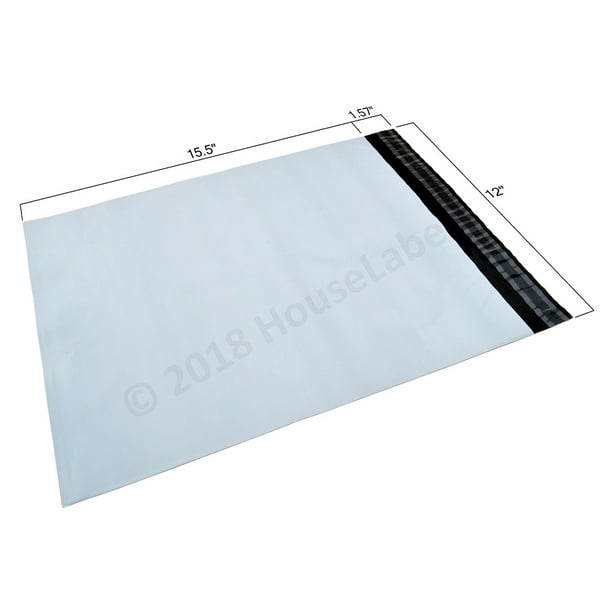 12x15.5 Poly Mailer 25 Bags of Houselabels 2.35 mil thick Shipping