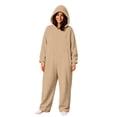 thumbnail image 5 of Unisex Adult Hooded One Piece Jumpsuit,Full Zip Long Sleeve Casual Onesie Halloween Pajamas for Loungewear Home Sleepwear for Men Women, 5 of 8