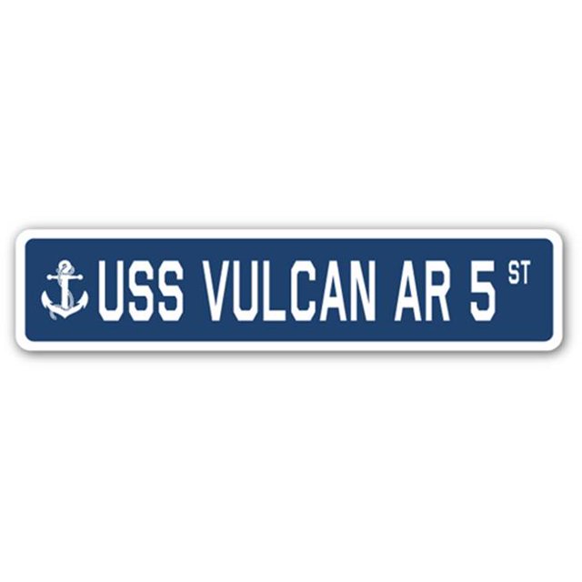 Panneau de Rue 4 x 18 Po - USS Vulcan AR 5