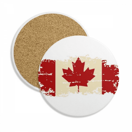 

Canandian Flag and Maple Coaster Cup Mug Tabletop Protection Absorbent Stone