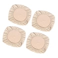 thumbnail image 3 of 4pcs Stretch Jacquard Silla de Comedor Funda de Asiento Silla Asiento Funda Antideslizante Beige_L, 3 of 5
