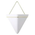 thumbnail image 1 of 2Pcs Nordic Ceramic Wall Planter Triangular Mini Succulent Planter Hanging Planter Modern Wall Decor, 1 of 6