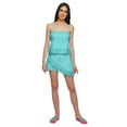 thumbnail image 1 of Moomaya WoMen's Spaghetti Strap Drawstring Waist Top & Shorts Set Nightwear, 1 of 6