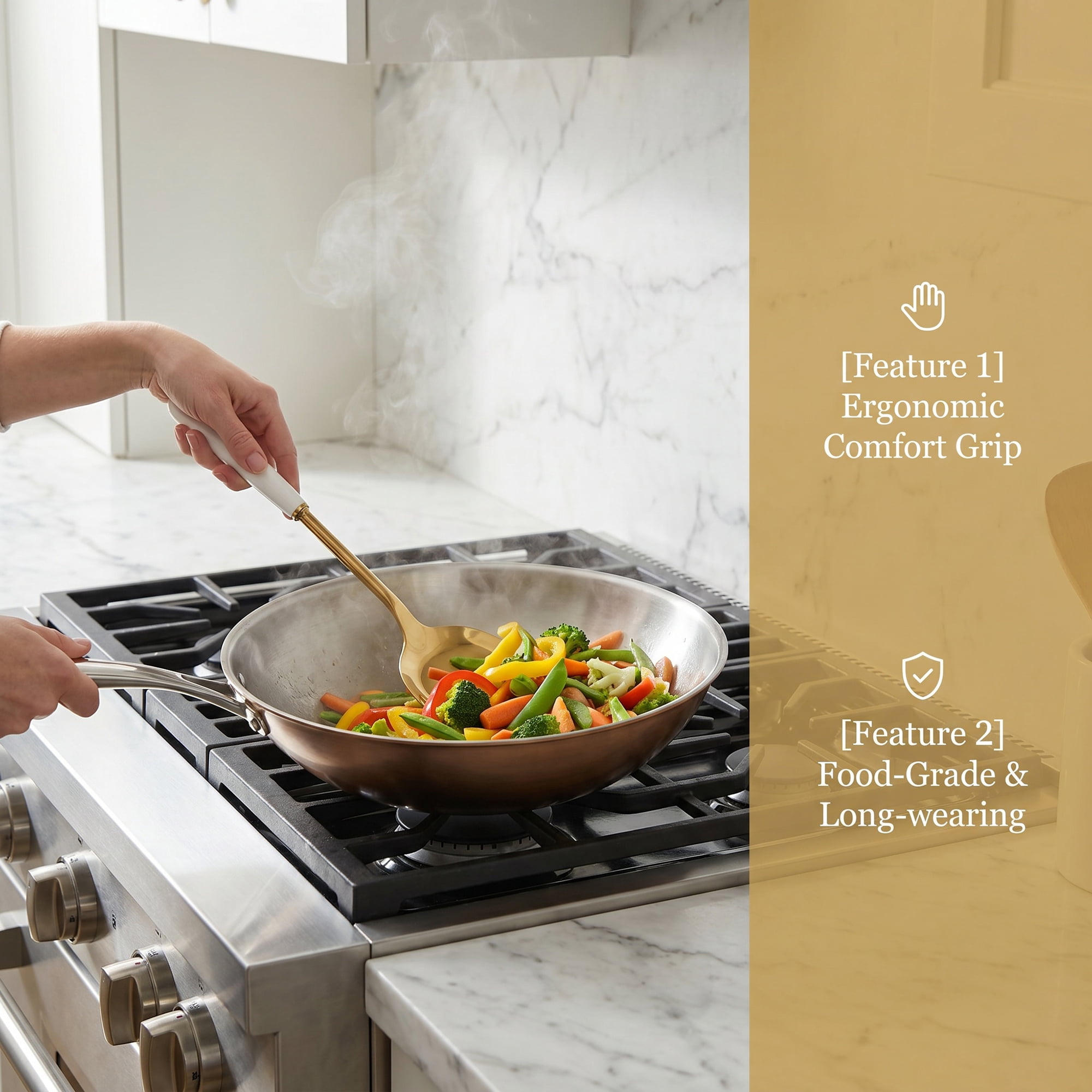 Unique Bargains Essential Kitchen Gadgets Cooking Utensil Set with Silicone White A 7pcs