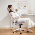 thumbnail image 4 of New 3D Lumbar Brace Ergonomic Computer Chair Office Comfort Men's and Women's Tennis Lifting Swivel Armrests Adjustable Headrest My Lux Decor Round, 4 of 10