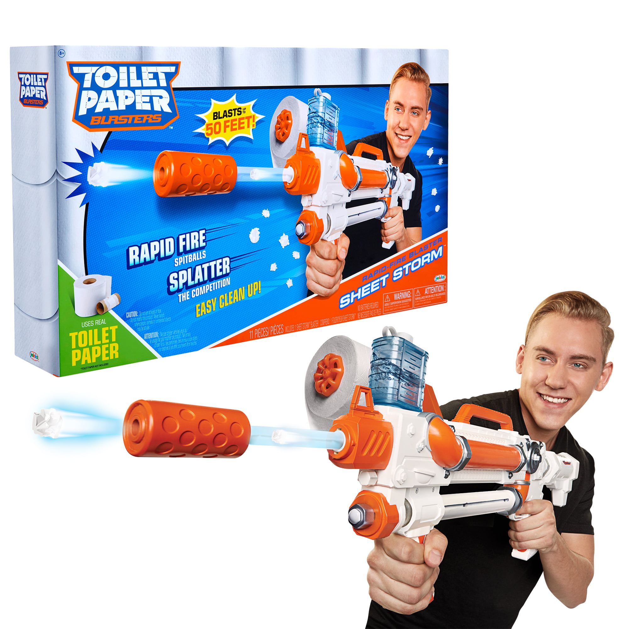 frío discordia montaje Toilet Paper Blasters Rapid Fire Splatter - Walmart.com
