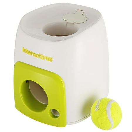 Puppy Fetch Machine Pet Dog Puppy Interactive Fetch Ball Trainning Baseball Reward Machine Tennis Pet Funny Toys for Small Animals ()