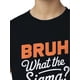 thumbnail image 3 of Humorous "Bruh, What the Sigma?" Quote T-Shirt for Boys - Casual Crew Neck Short Sleeve Tee, Ideal Summer Gift for Youngsters, Cute Shirts, 3 of 5