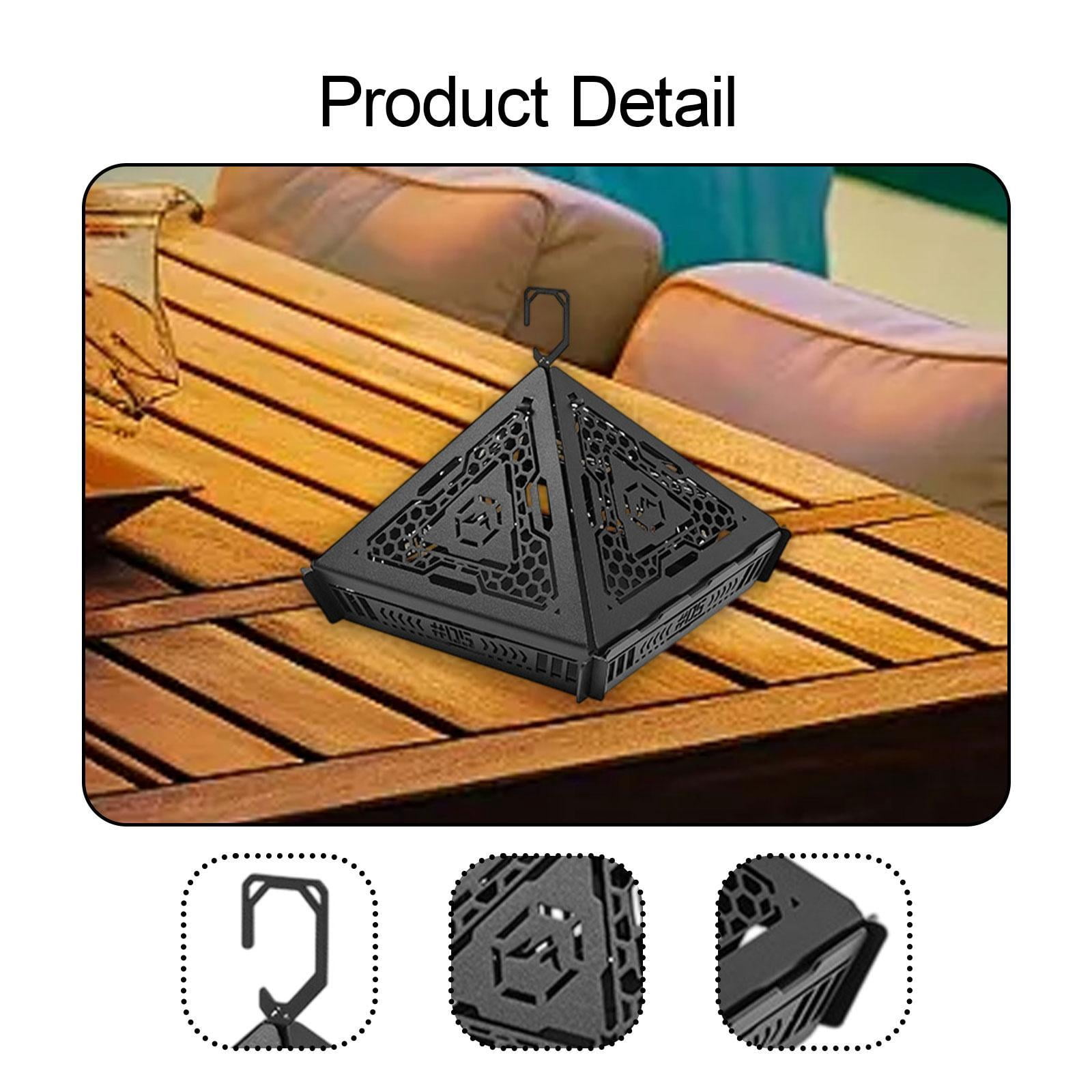 QccHieUs Hanging Incense Burner Holder Stainless Steel Anti Scald Coil Holder with Handle