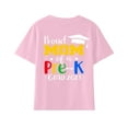 thumbnail image 4 of Odeerbi Toddler Boys Girls Summer Cartoon Print Shirt Toddler Baby Short Sleeve Cotton T-shirt Comfortable Solid Color Graduation Print Top Pink 3-4 Years, 4 of 5