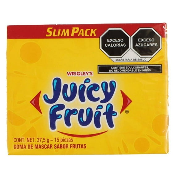 Goma de mascar Juicy Fruit sabor frutas 37.5 g