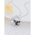 thumbnail image 4 of CACA LADY Black Cat Necklace for Women 925 Sterling Silver Moon Necklace Birthday Jewelry for Cat Lovers Wife, 4 of 6