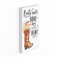 thumbnail image 3 of Boots Never Broke My Heart Floral White 7 x 5 Canvas Decorative Art Sign, 3 of 3