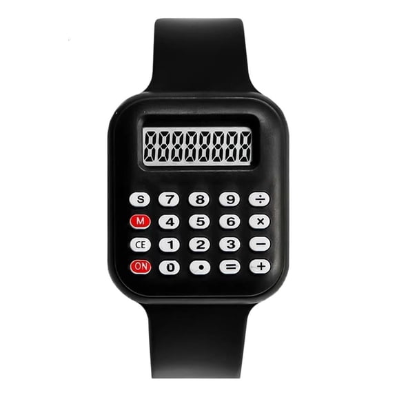 Under $5 Modern Electronic Wristwatch Featuring Accurate Calculator Multifunctional Timepiece For Work Study And Travel by LUVNIMB