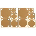 thumbnail image 1 of 10pcs Acrylique Pochoir Modèle Courtepointe Modèles Patchwork Courtepointe Bricolage Outil Modèles Patchwork, 1 of 8
