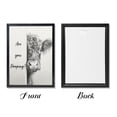 thumbnail image 3 of WFSposter Black and White Framed Canvas Print Bathroom Decor Wall Art Highland Cow Bathroom Wall Art,12x16In, 3 of 7