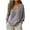 Gray, variant on SwiftWear Women's Linen Blend V-Neck Blouse Relaxed Fit Long Sleeve Pullover Casual Lightweight Top for Spring & Summer​ Blue