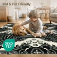 thumbnail image 4 of ODIKA 9'x12' Washable Area Rug Halloween Mystical Sage Mushroom Curling Vine Artifact Witchy for Master Suite, California King, Under Bed, Non-Shedding, Easy Care, 4 of 7
