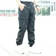 thumbnail image 4 of Pantalones cargo holgados y largos informales para hombre, estilo coreano, de algodón, anchos, rectos, holgados, de camuflaje, ropa de calle, poliéster, oferta, 4 of 4
