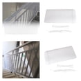 thumbnail image 1 of 2x de seguridad para bebés, , escalera, balcón, para interior / exterior, color blanco Baoblaze red de seguridad para niños nueva caliente, 1 of 8