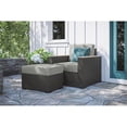 thumbnail image 3 of Homestyles Boca Raton Rattan Outdoor Ottoman in Brown, 3 of 19